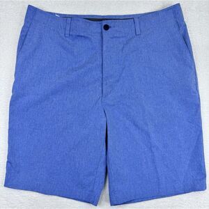 Nicklaus Performance Golf Shorts‎ Men 10" Heather Blue Media Pocket 38W.